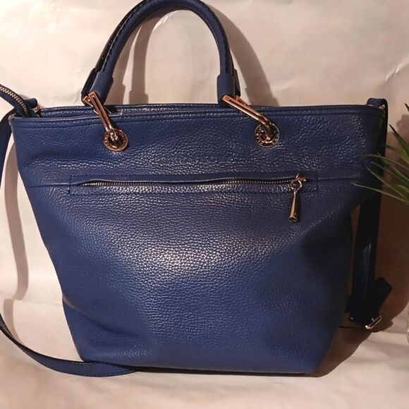 Plino Visona Blue Leather Bag - Picture 4 of 14